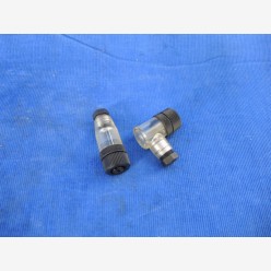 M12 sensor connector, 4 pin, female